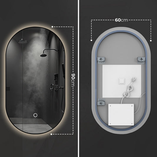 badkamerspiegel ovaal 60x90cm