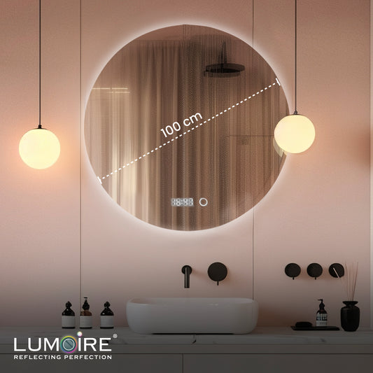 ronde badkamerspiegel 100cm