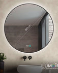 Ronde badkamerspiegel 80 cm met LED-verlichting