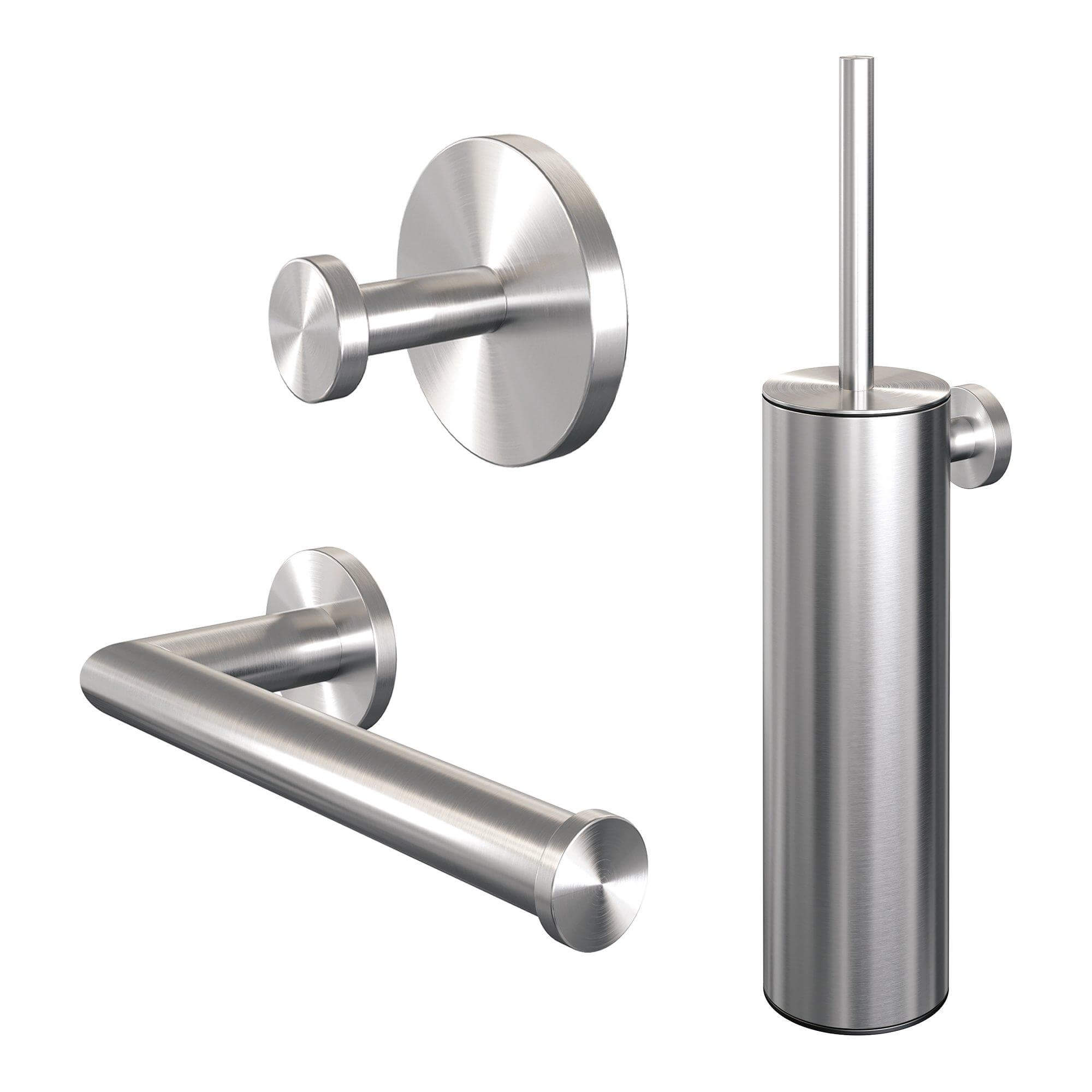 badkameraccessoires geborsteld rvs