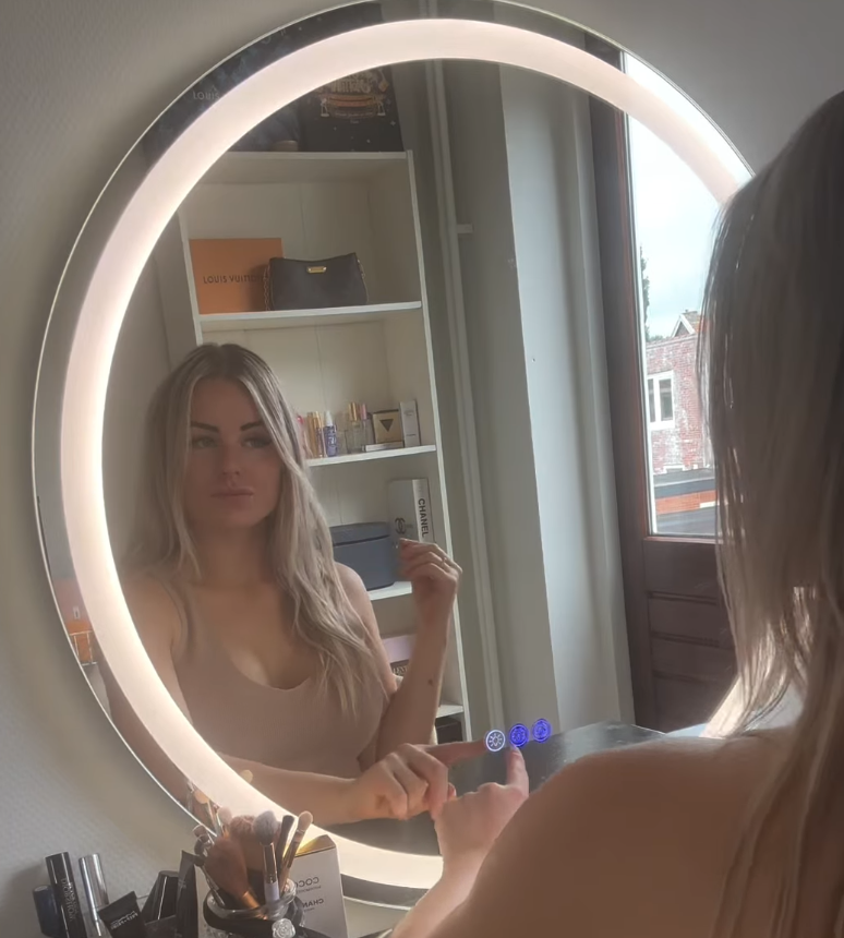 make up spiegel rond met verlichting