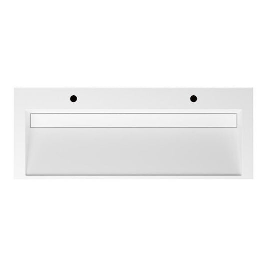 Badmeubelset Base Walnoot met Deluxe wastafel 120 cm met 2 kraangaten