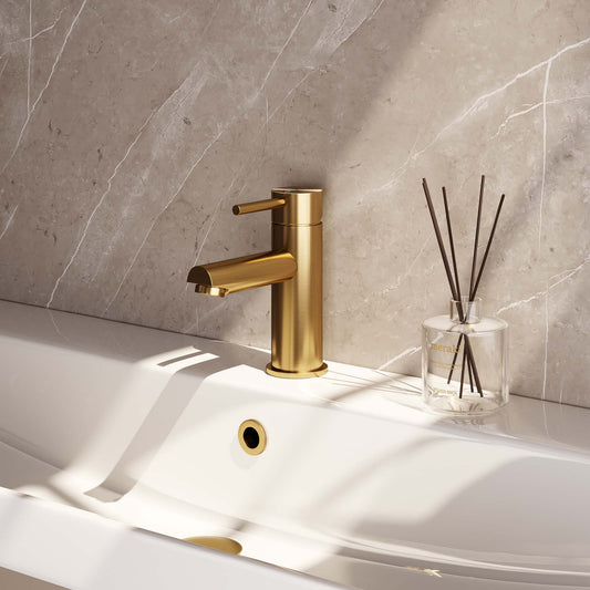 Washbasin tap, surface-mounted - Gold