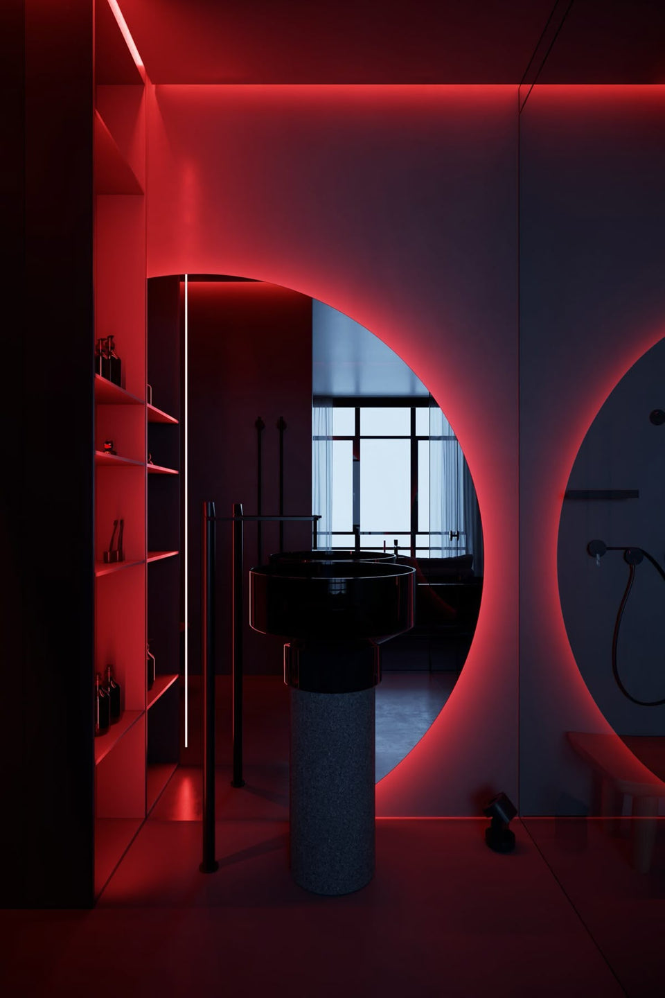 maßgefertigter Spiegel-Ankleideraum