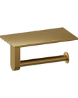 toiletrolhouder met planchet goud rvs