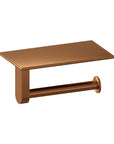 toiletrolhouder met planchet koper rvs